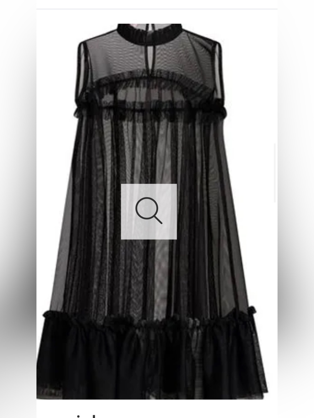 Black tulle dress